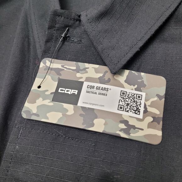 CQR NWT ripstop black tactical jacket utility coat - Picture 7 of 11